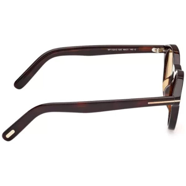 Tom Ford Sunglasses FT1123-D 52E Dark Havana/Brown Round 49mm