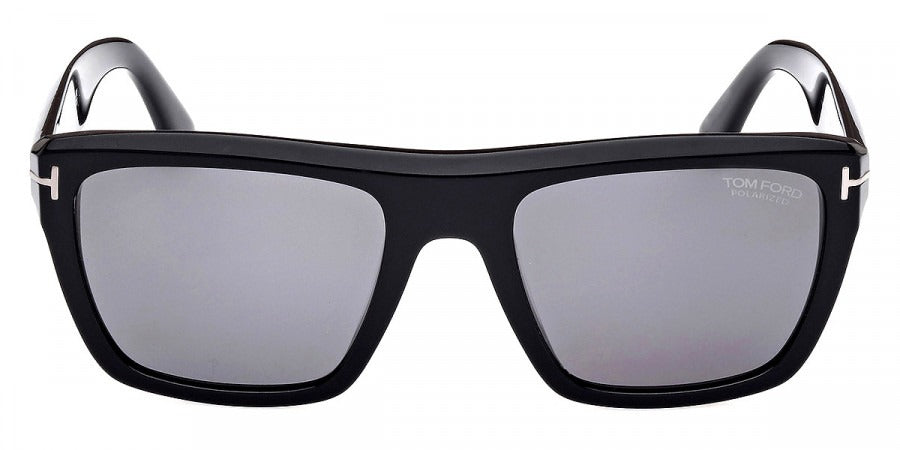 Tom Ford Mens Sunglasses FT1077-N Alberto 01D 55 - Shiny Black 55mm