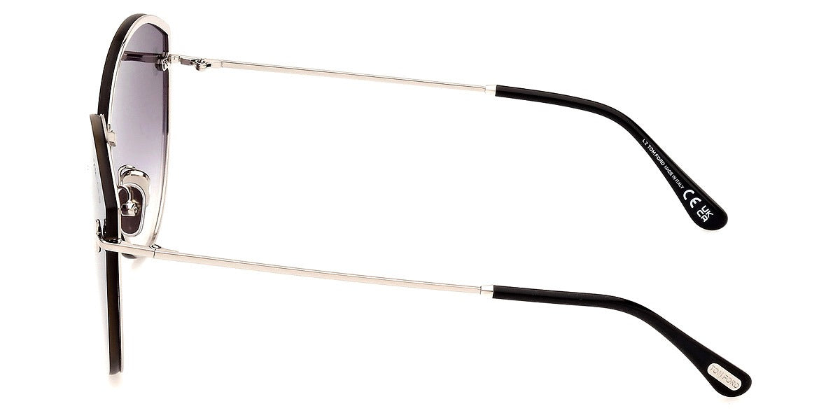 Tom Ford Women Sunglasses FT1106 Evangeline 16C 63 - Shiny Palladium 63mm