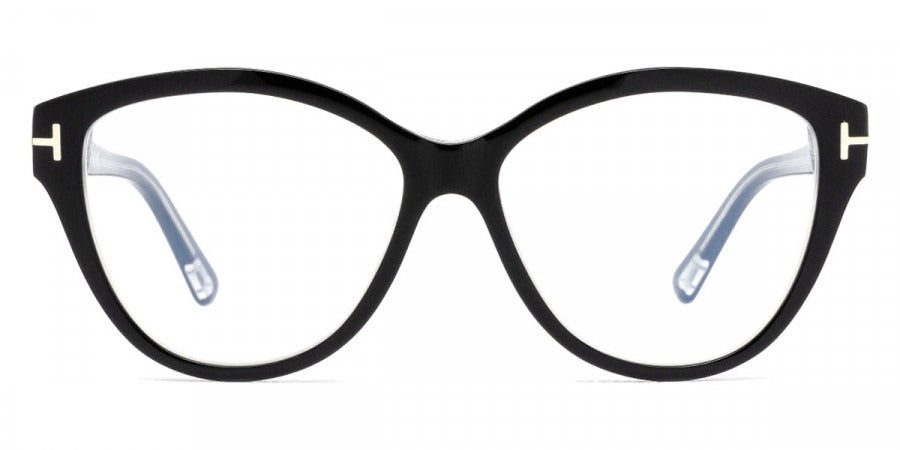 Tom Ford Women Eyeglasses FT5954-B 003 54 - Black/Crystal 54mm