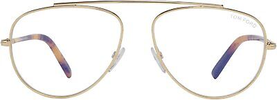 Tom Ford FT 5622-B 030 Gold Metal Aviator Eyeglasses 57mm