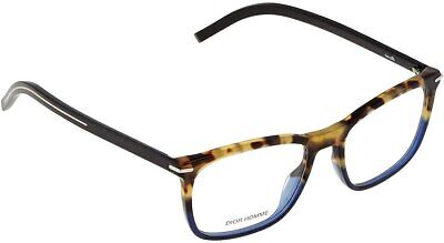 Dior Demo Lens Rectangular Men's Eyeglass Frame BLACK265 0IPR 52