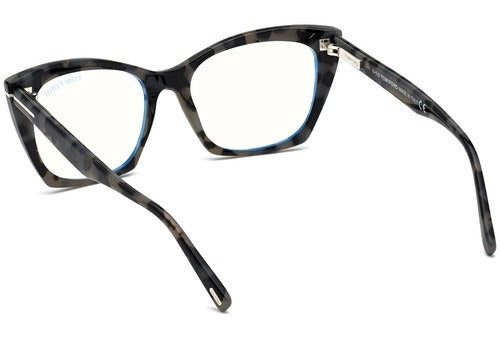 Tom Ford 5709 056 Dark Gray Havana Gold / Blue Block 54mm