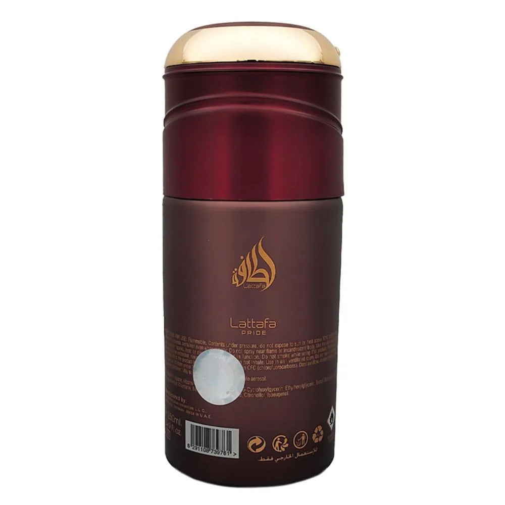 Lattafa Eternal Oud Concentrated Perfumed Deodorant Spray, 9.0 Ounce (Unisex)