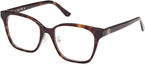 Guess Eyeglasses GU 50153 -D Asian fit 052 Dark Havana /