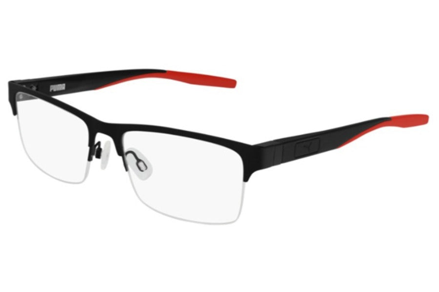 Puma PU0233O Eyeglasses Black Red 56mm PU0233O 003