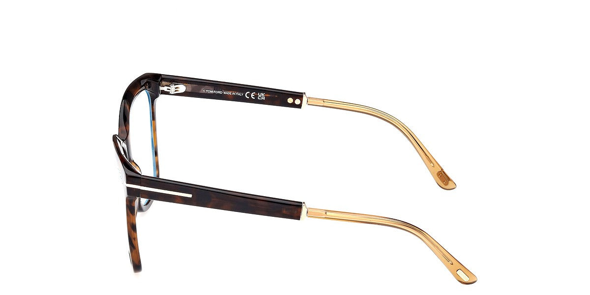 Tom Ford FT5892-B 052 56mm - Shiny Dark Havana/Shiny Rose Gold