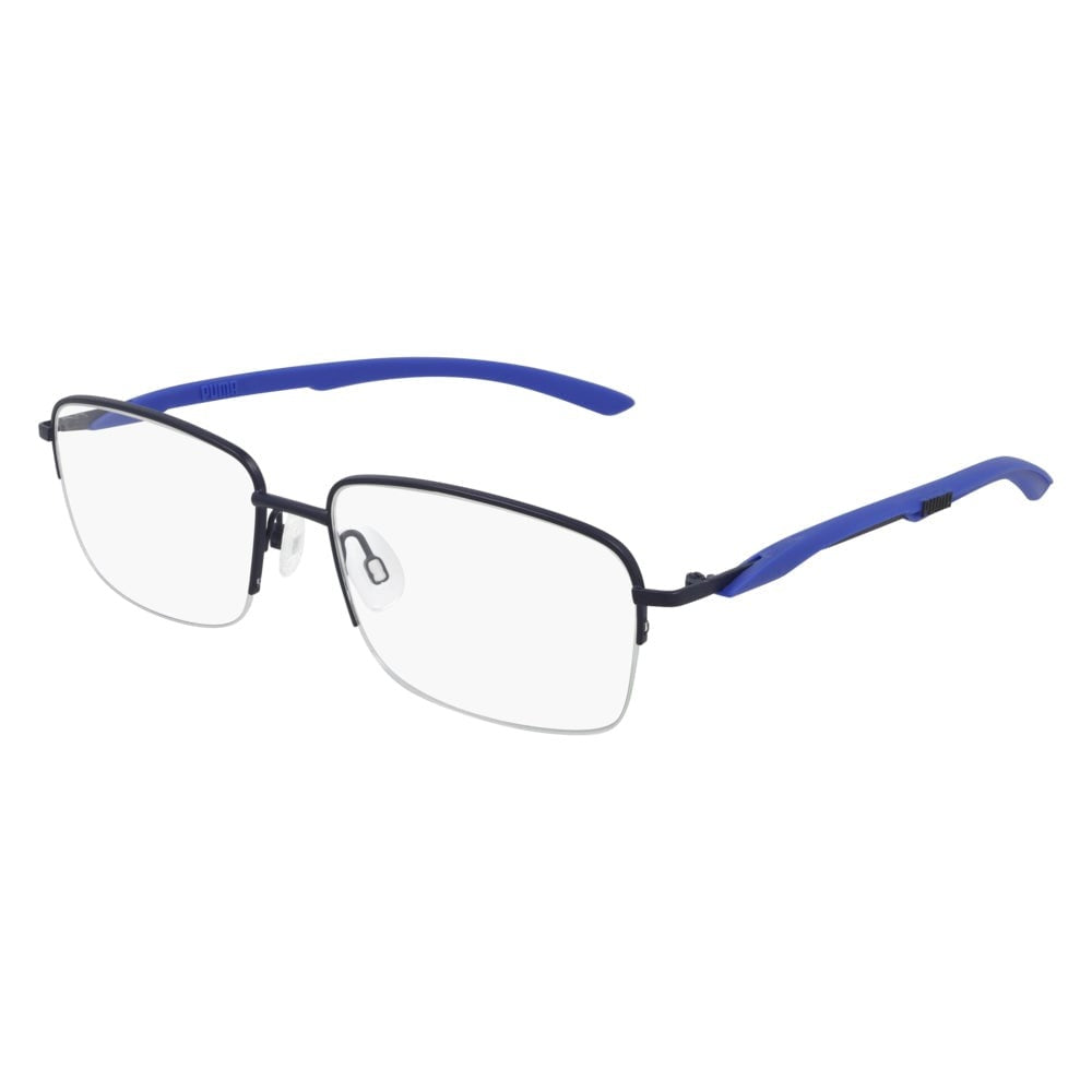 PUMA Eyeglasses PU0339O-003-58mm Black/Blue Men's