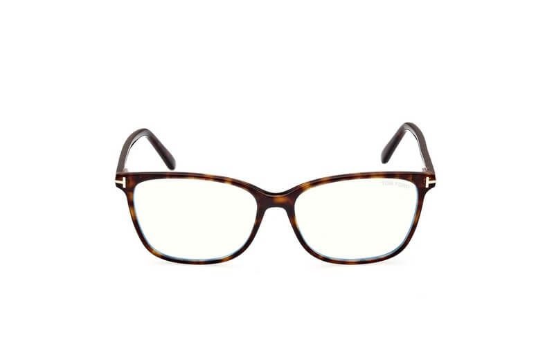 Tom Ford FT5842 B 052 Plastic Dark Havana Eyeglasses 54mm