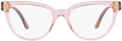 Versace VE3315-5339 Eyeglass Frame TRANSPARENT PINK w/DEMO LENS 54mm