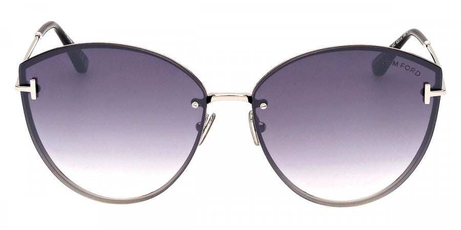 Tom Ford Women Sunglasses FT1106 Evangeline 16C 63 - Shiny Palladium 63mm