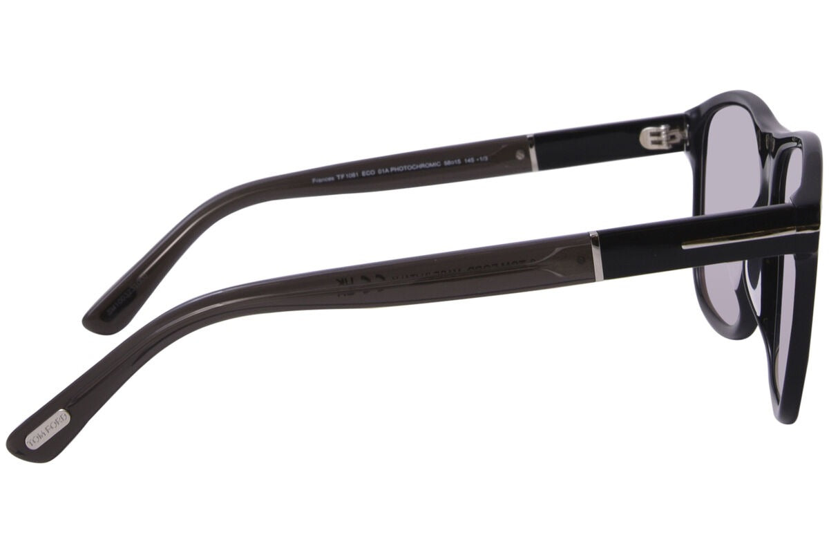 Tom Ford Women Sunglasses FT1081 Frances 01A 58 Shiny Black Sunglasses 58mm