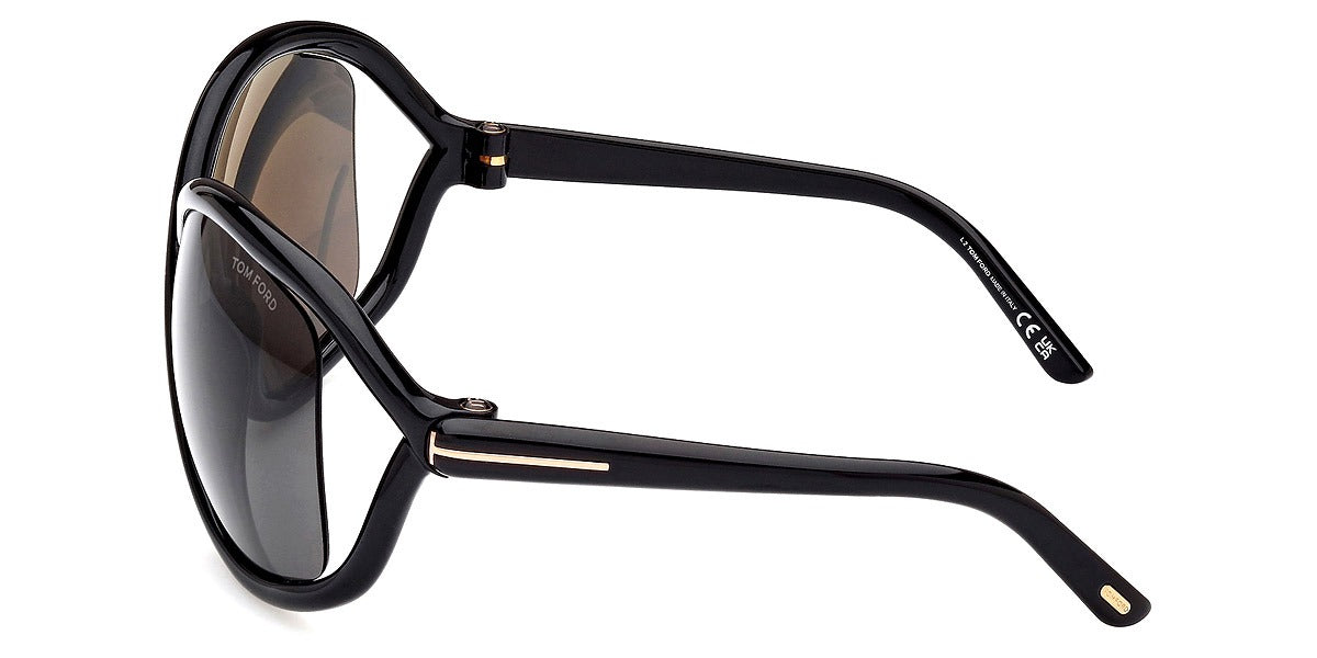 Tom Ford Women Sunglasses FT1068 Bettina 01A 68 - Shiny Black