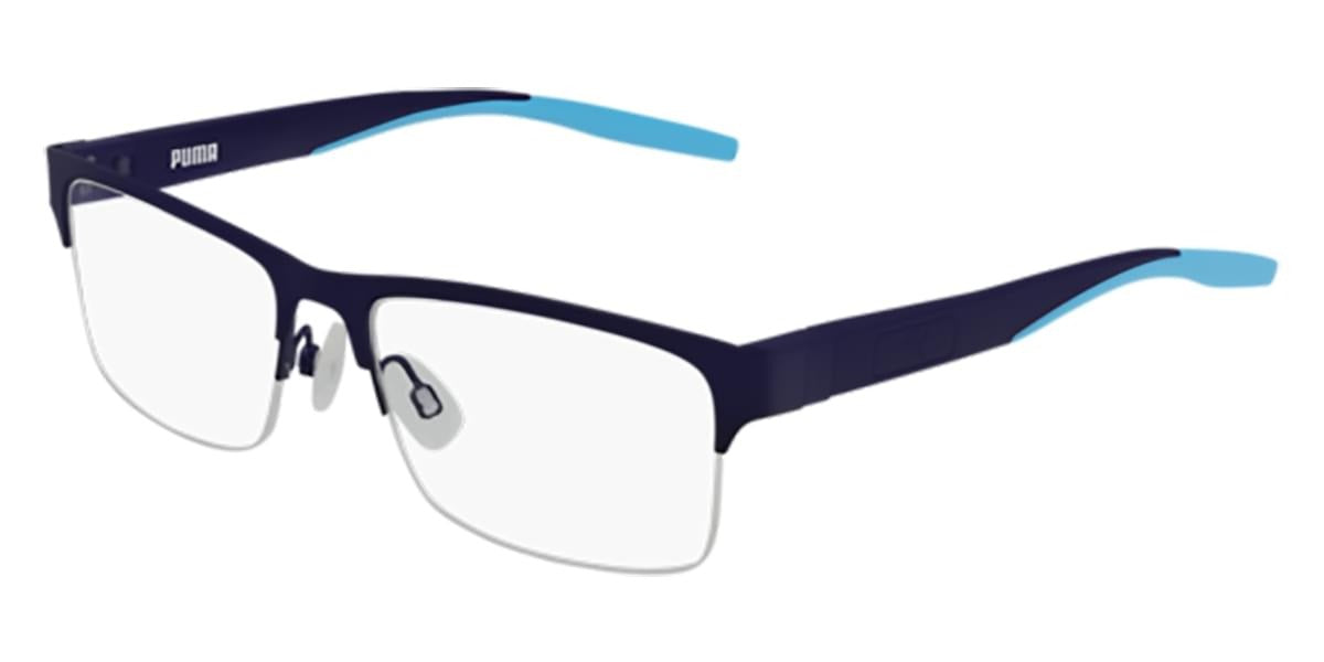 PUMA Eyeglasses PU0233O-002-56 Blue 56mm