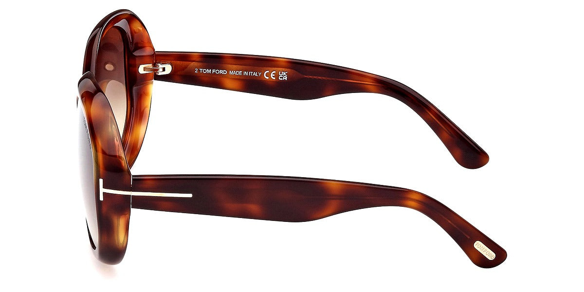 Tom Ford Women Sunglasses FT1011 Georgia-02 52B 62 - Dark Havana