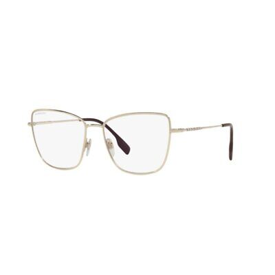 BURBERRY Eyeglasses BE 1367 1339 Light Gold 53mm