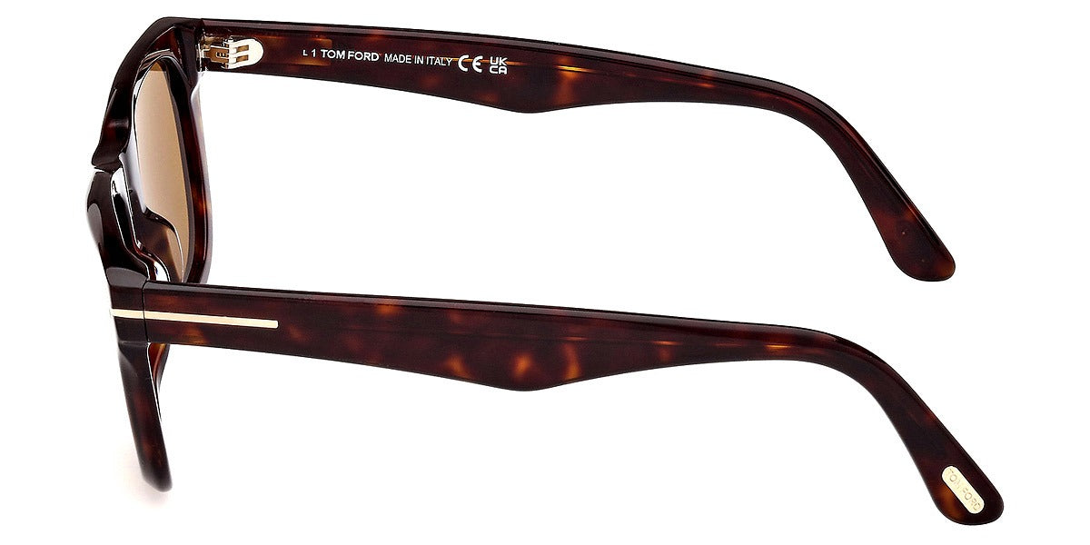 Tom Ford Mens Sunglasses FT1076 Kendel 52E 54 - Dark Havana 54mm