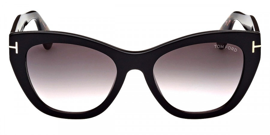 Tom Ford Women Sunglasses FT0940 Cara 05B 56mm - Shiny Black/Leopard Purple Havana