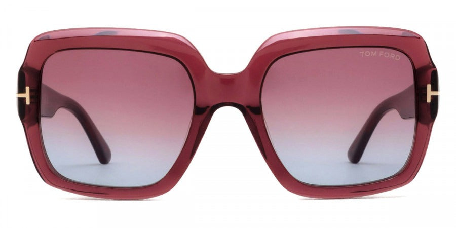 Tom Ford Sunglasses Women FT1082 Kaya 66Y 54 - Shiny Dark Red 54mm