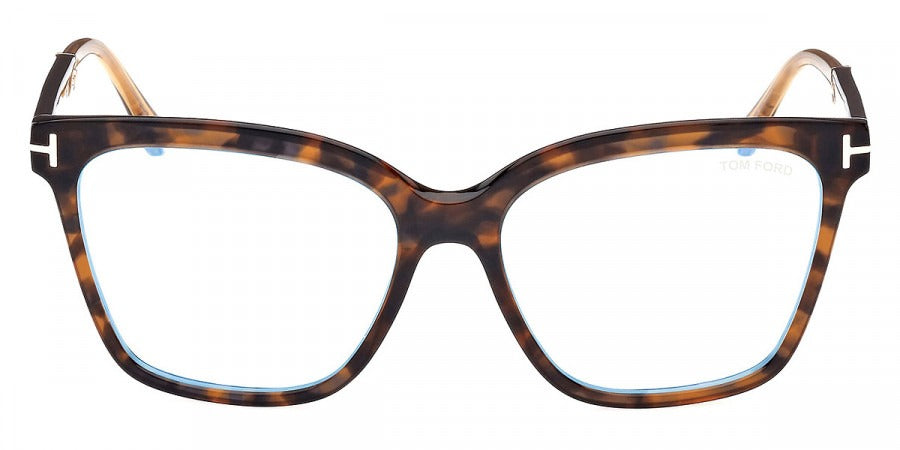 Tom Ford FT5892-B 052 56mm - Shiny Dark Havana/Shiny Rose Gold