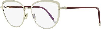 Tom Ford Blue Block Eyeglasses TF5741B 016 Palladium/Burgundy 55mm FT5741
