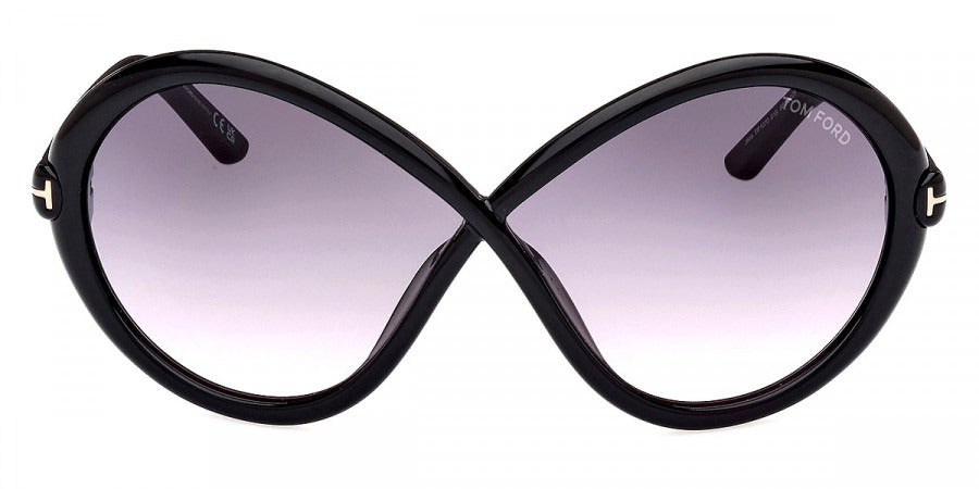 Tom Ford Women Sunglasses FT1070 Jada 01B 68 - Shiny Black