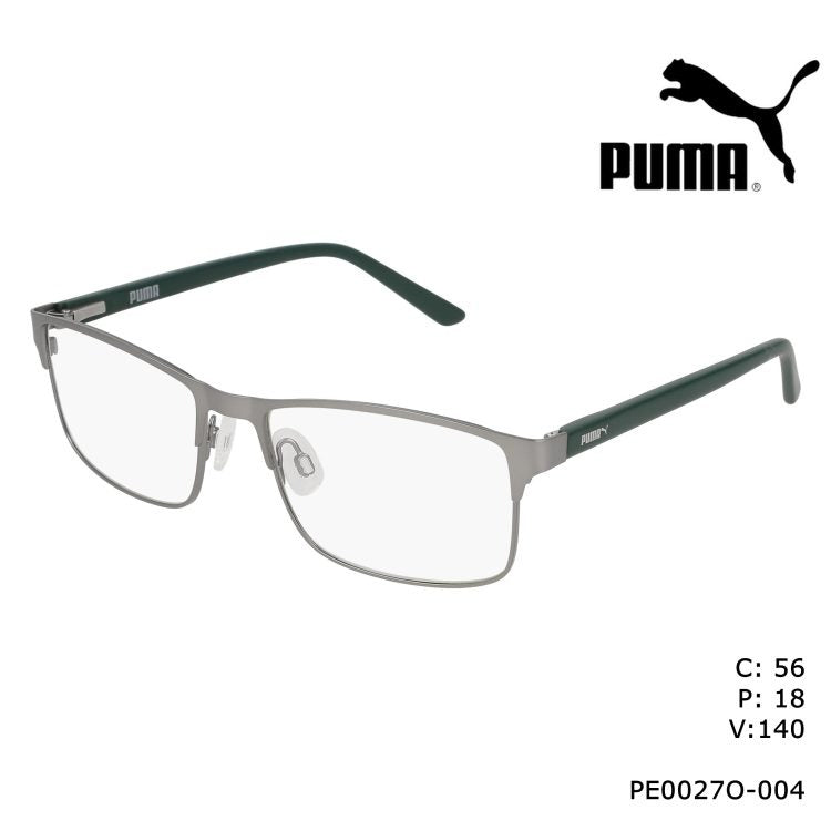PUMA Optical Frame Ruthenium Green Men's 56mm PE0027O 004 56
