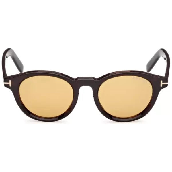 Tom Ford Sunglasses FT1123-D 52E Dark Havana/Brown Round 49mm