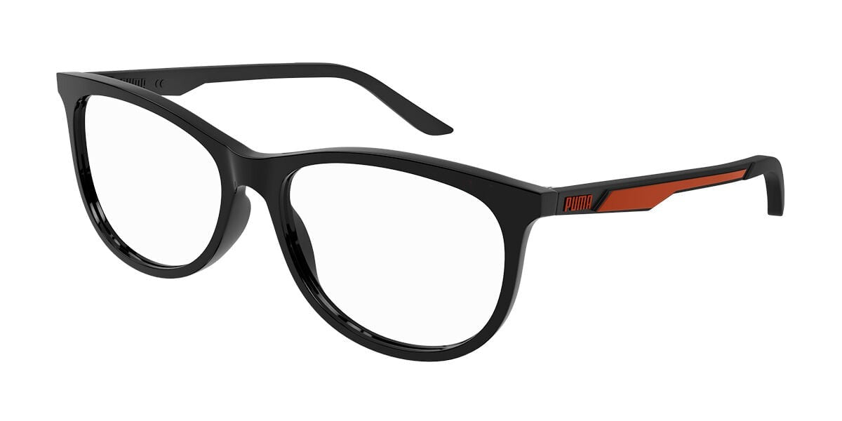 PUMA Eyeglasses PU0390O-001 Black Red Men's 56mm