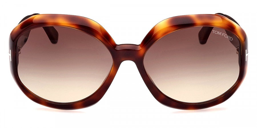 Tom Ford Women Sunglasses FT1011 Georgia-02 52B 62 - Dark Havana