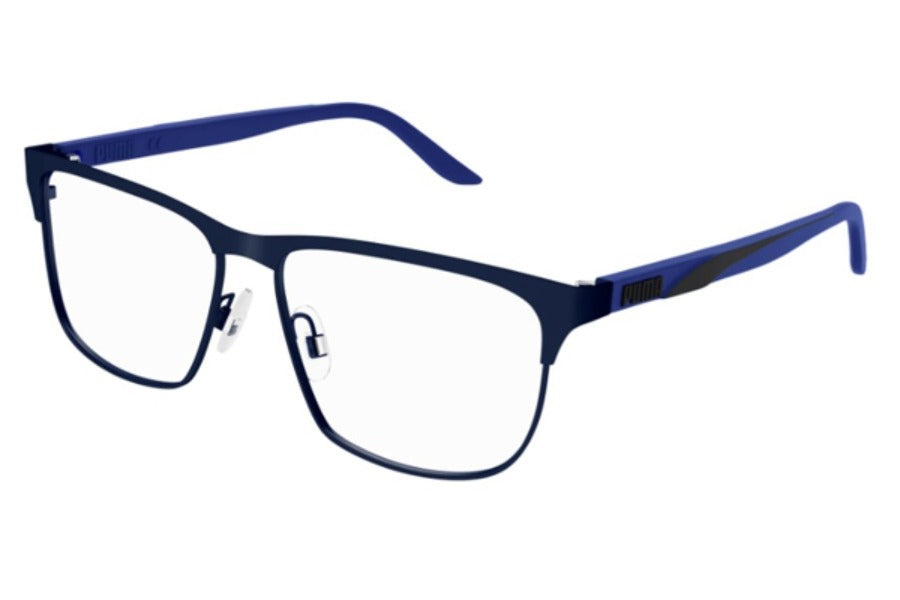 Puma Eyeglasses PU0348O 002 Black/Blue Mens 58mm