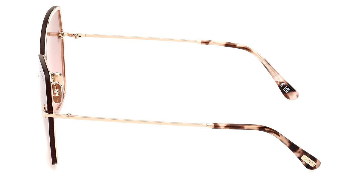 Tom Ford Women Sunglasses FT1107 Nickie-02 28U 62 - Shiny Rose Gold 62mm