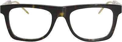 Gucci GG 0604O 002 Havana Plastic Square Eyeglasses 53mm