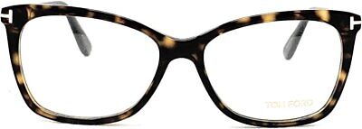 Tom Ford FT5514 Eyeglass Frames - Dark Havana Frame, Dark Havana Lenses, 54...