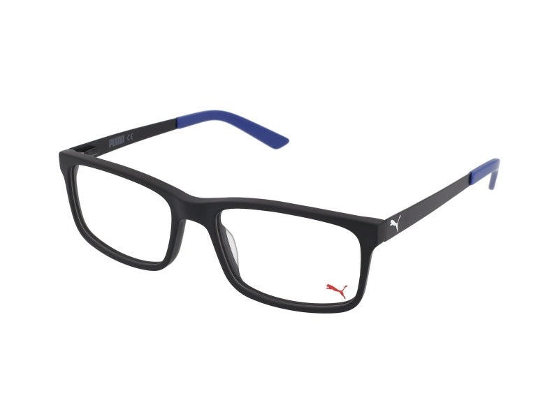 PUMA Eyeglasses PE0016O-014-52 Men's Black/Blue 52mm