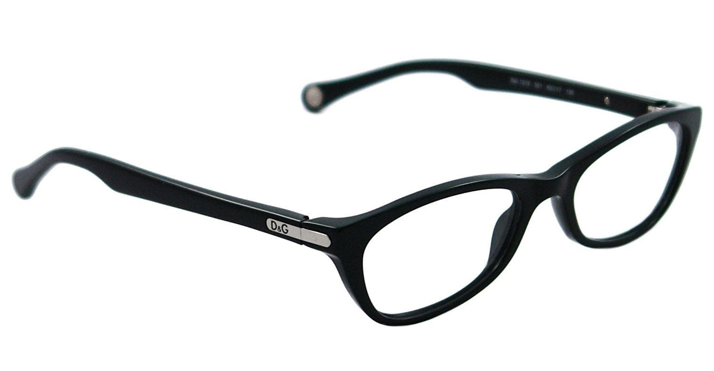 DOLCE&GABBANA D&G Eyeglasses DD 1218 BLACK 501 49x17x135mm