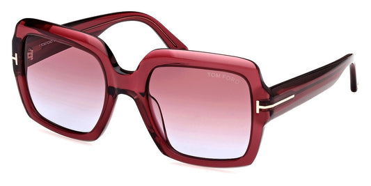Tom Ford Sunglasses Women FT1082 Kaya 66Y 54 - Shiny Dark Red 54mm