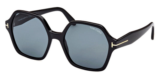 Tom Ford Women Sunglasses FT1032 Romy 01A 56 - Shiny Black 56mm