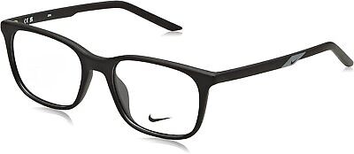 Nike 7255 001 Eyeglasses Women's Matte Black Full Rim Rectangle Shape 53mm