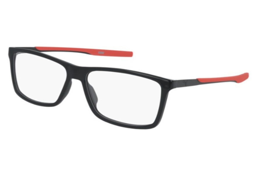 Puma PU0235O Eyeglasses Black Red 57mm PU0235O 001
