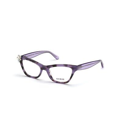 NEW Guess GU2836-083-51mm Havana Purple Eyeglasses