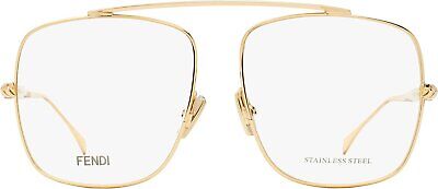 Fendi Square Eyeglasses FF0445 DDB Copper-Gold 57mm 445