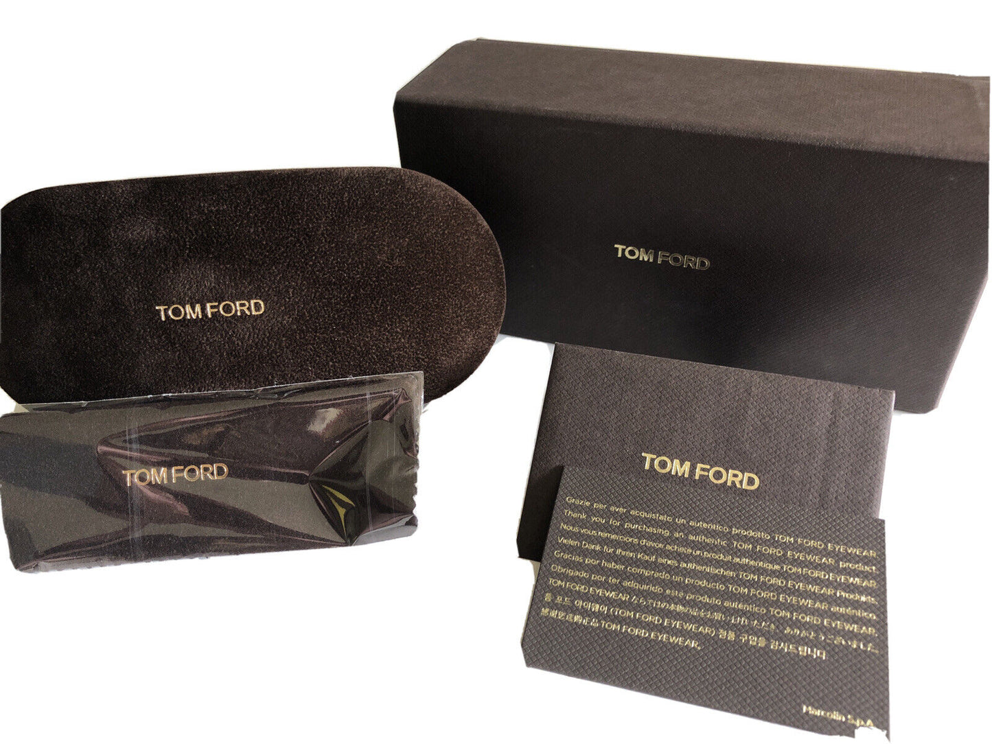 Tom Ford FT5907-B 001 Demo Butterfly Ladies Eyeglasses Black 55mm