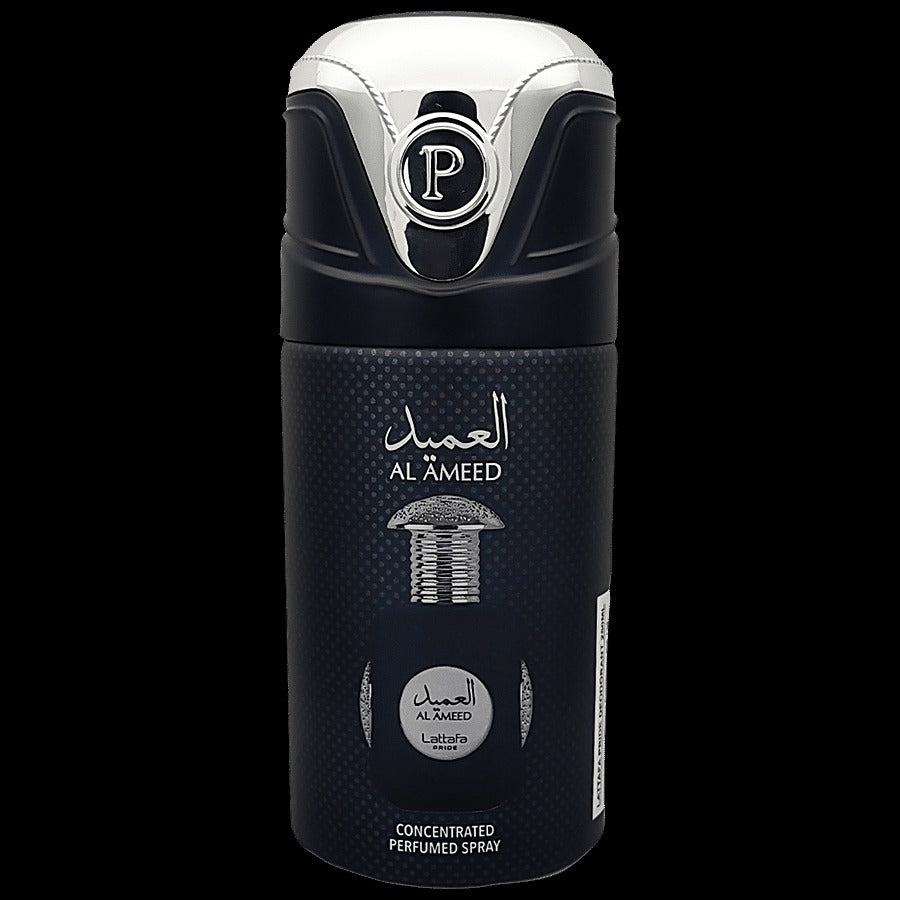 Lattafa Al Ameed Deodorant Body Spray 9.0 Ounce (Unisex)