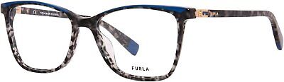 Furla VFU498V 09SX Eyeglasses Women's Tortoise/Blue Full Rim Cat Eye 53-16-135mm