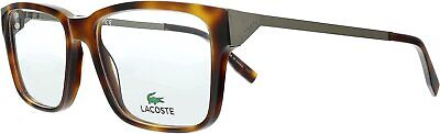 Lacoste L2867 214 Havana Modified Rectangle Eyeglasses for mens