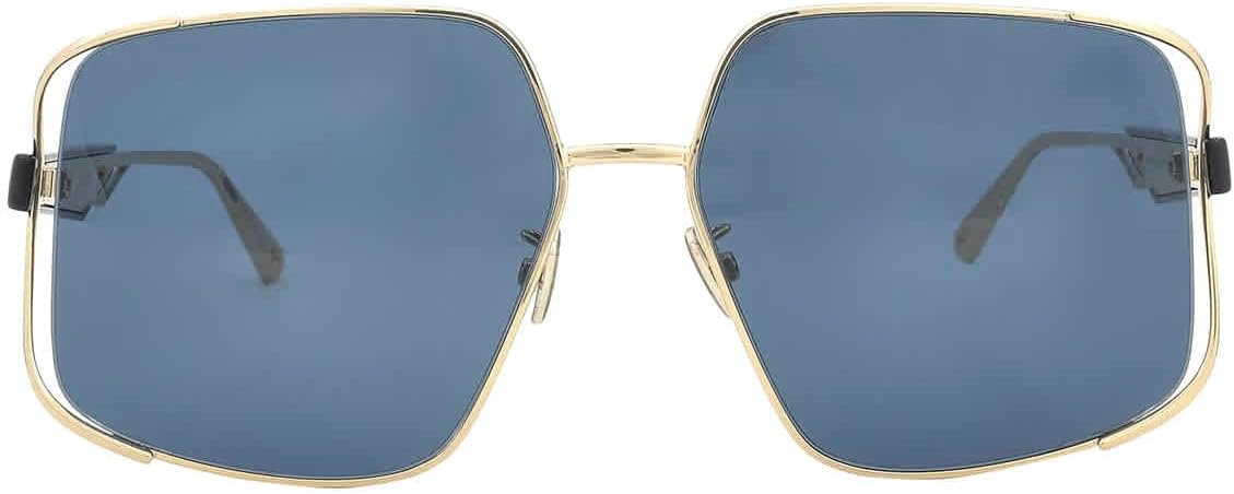 Dior Blue Irregular Ladies Sunglasses CD40037U 10V 61