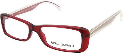 Dolce & Gabbana Mambo Collection Dg3142 Eyeglasses 550 Transparent Red 53mm