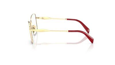 Prada Women's PR-53ZV-12F1O1 Fashion 54mm Red and Gold 54mm