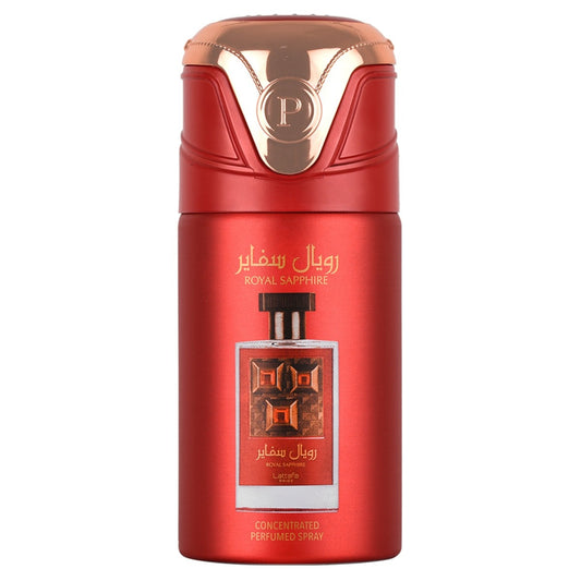 Lattafa Royal Sapphire Concentrated Perfumed Deodorant Spray, 250ml (Unisex)